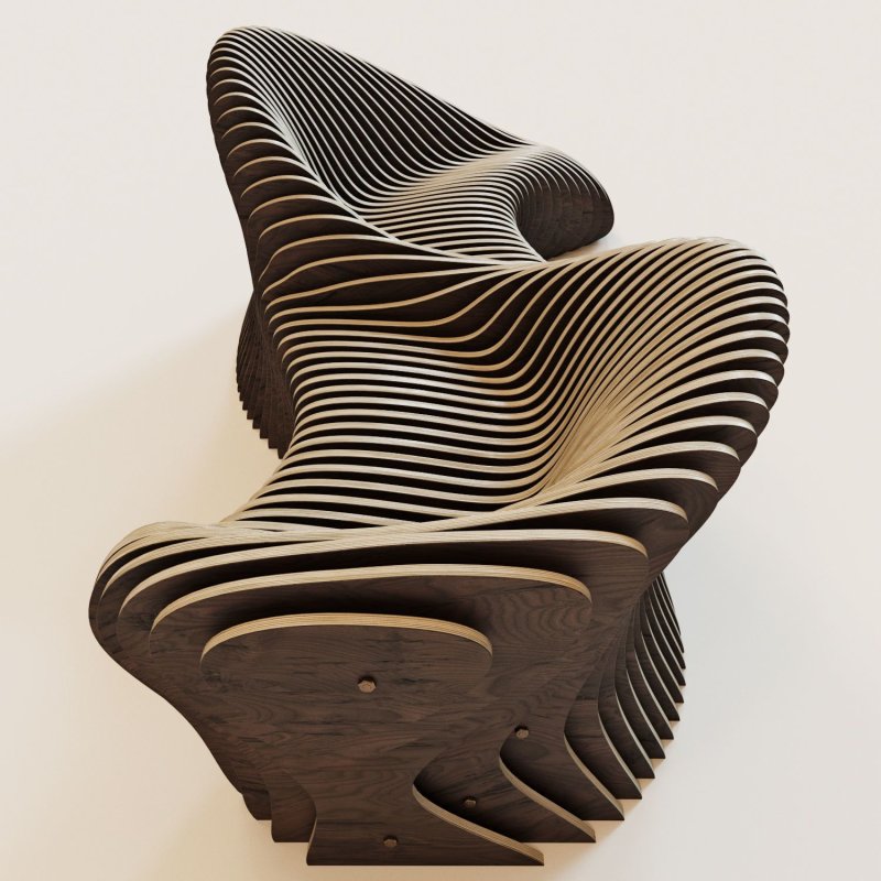 Параметрические скамейки parametric bench