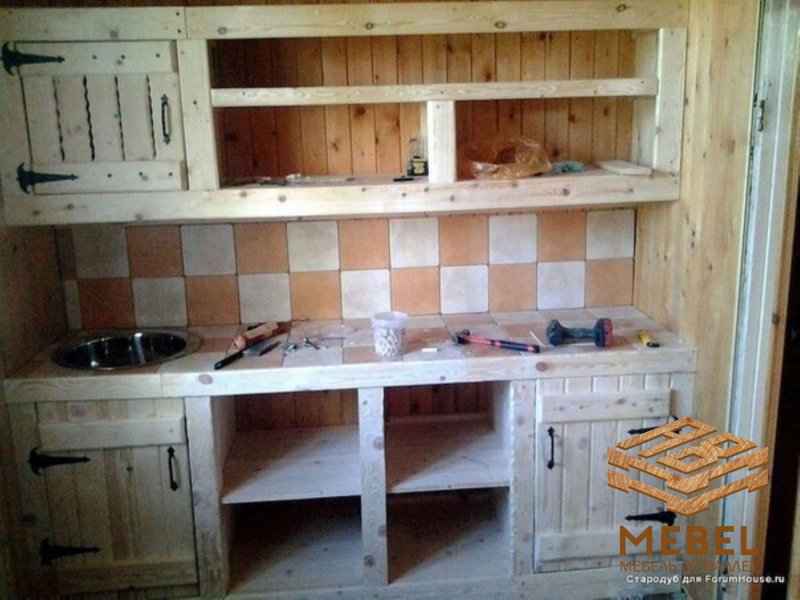 Кухня своими руками для дачи