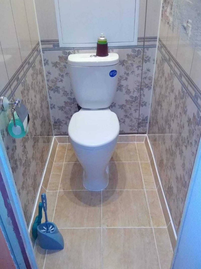 Отделка туалета панелями пвх