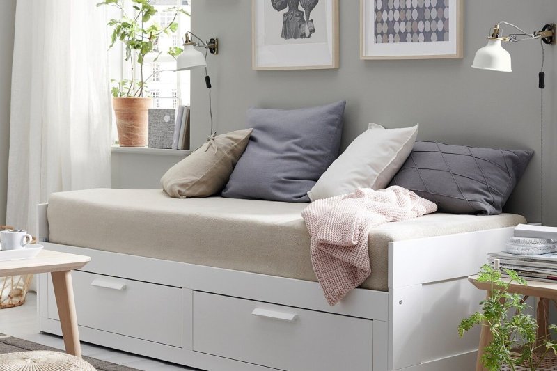 Кушетка кровать хемнэс ikea