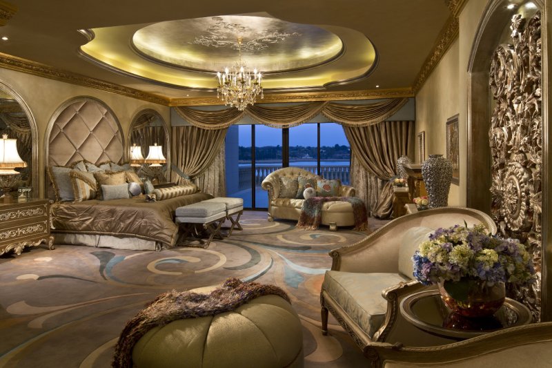 Luxury mansion interior спальни