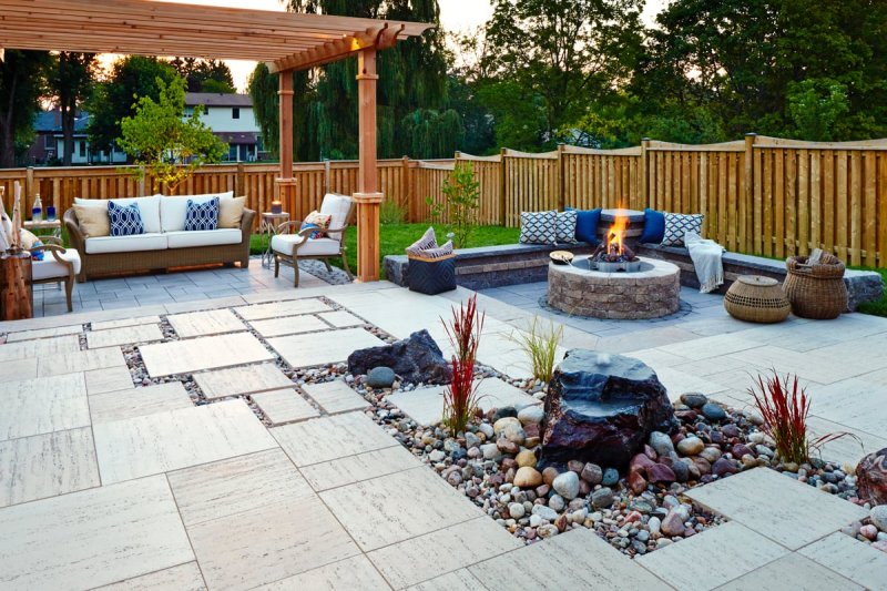 Backyard landscaping