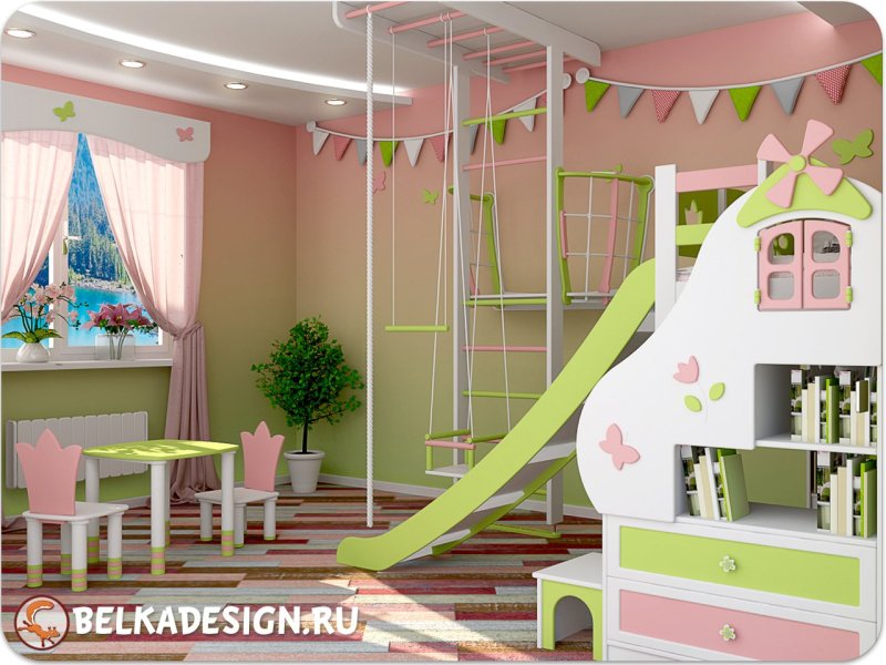Детские комнаты для девочек