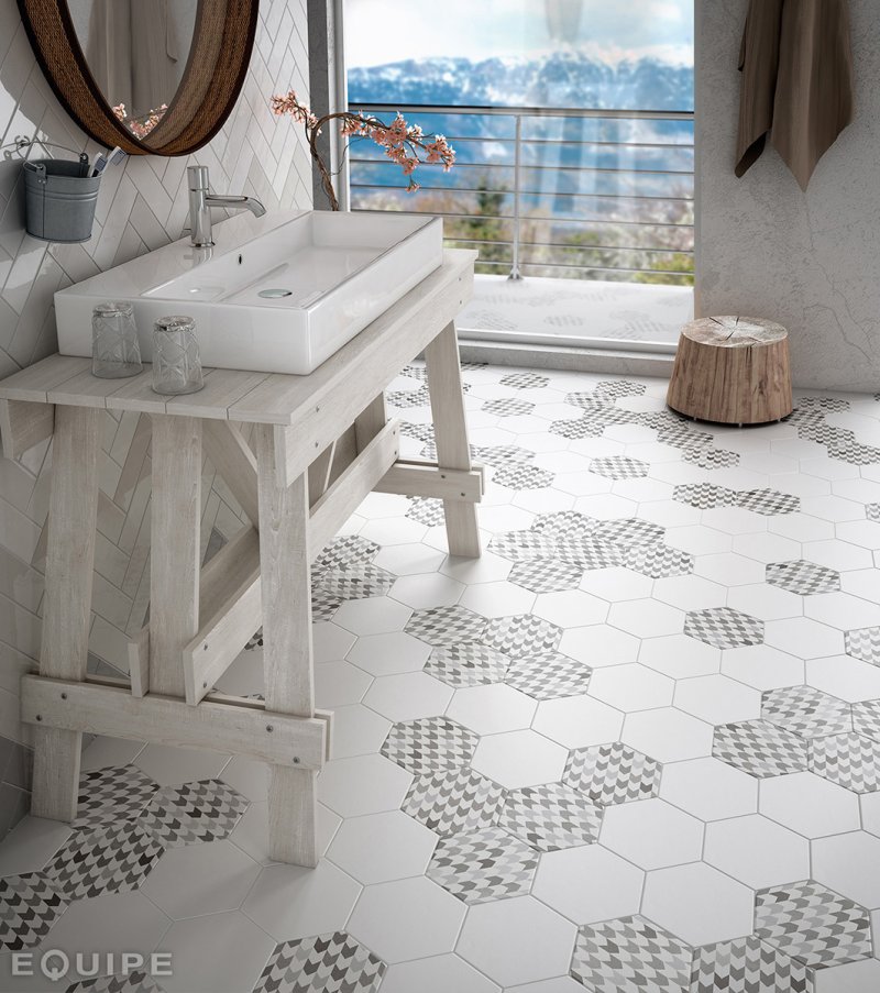 Плитки equipe hexatile cement