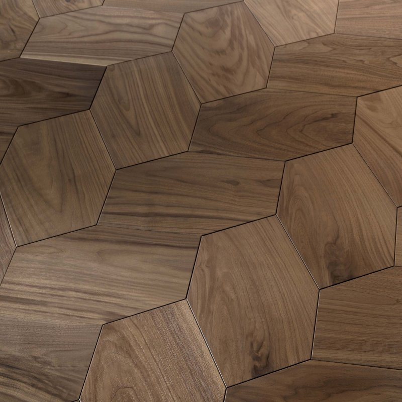Плитка напольная hexagon wood