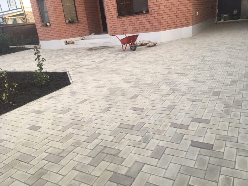 Тротуарная плитка укладка