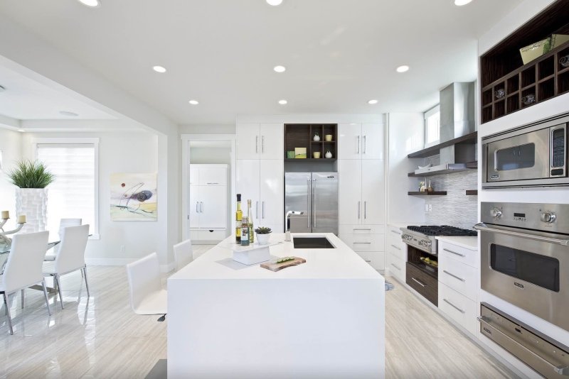 Modern white kitchen