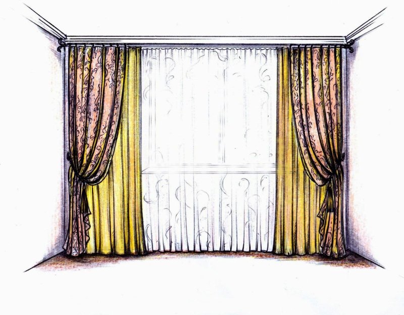 Рисунок штор