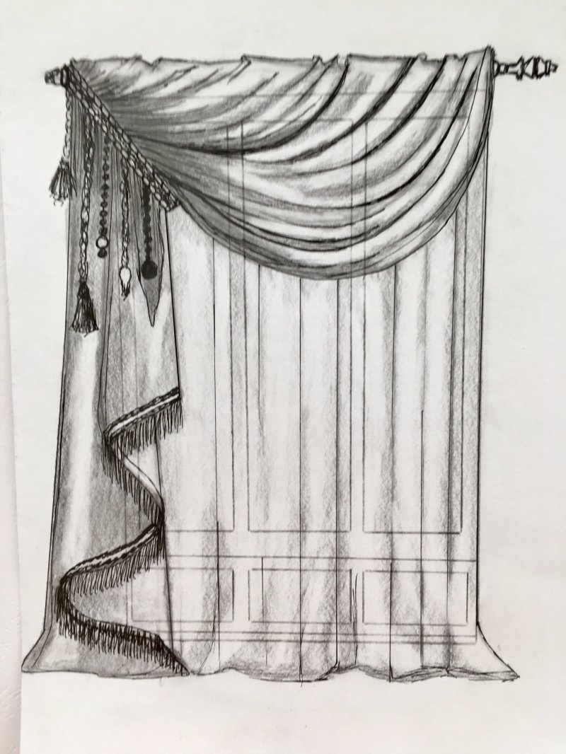 Рисунок штор