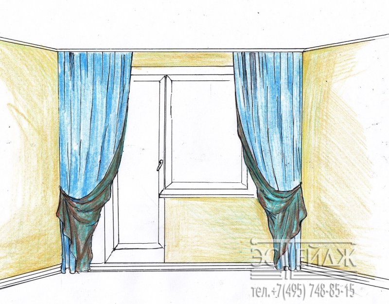 Рисунок штор