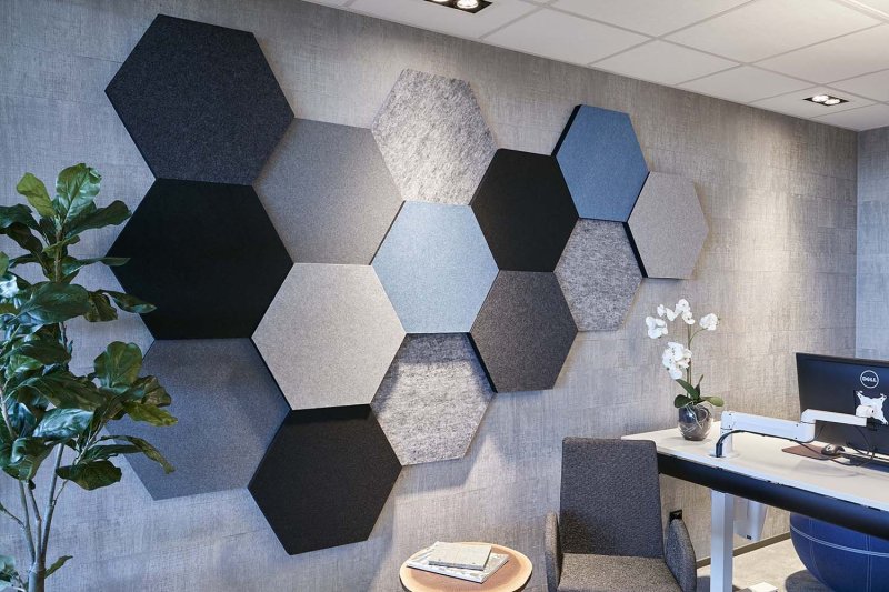 Шумопоглощающие панели hexagon