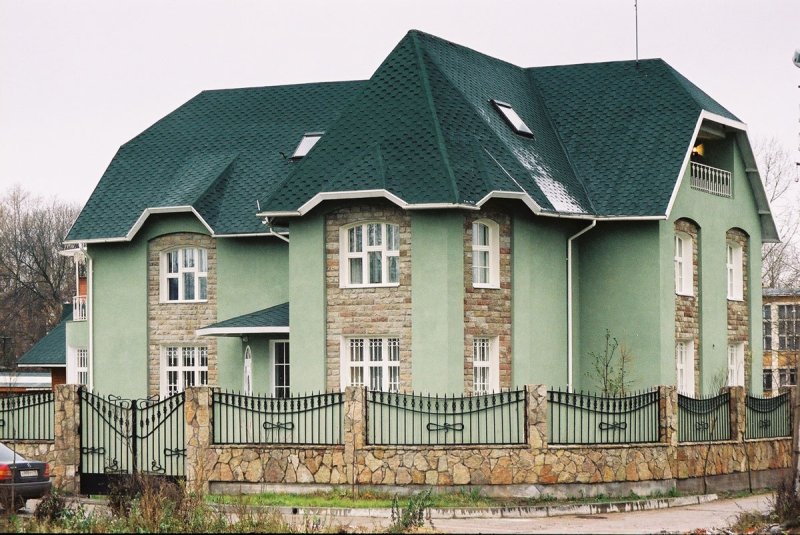 Гибкая черепица катепал катрилли зелень моховая