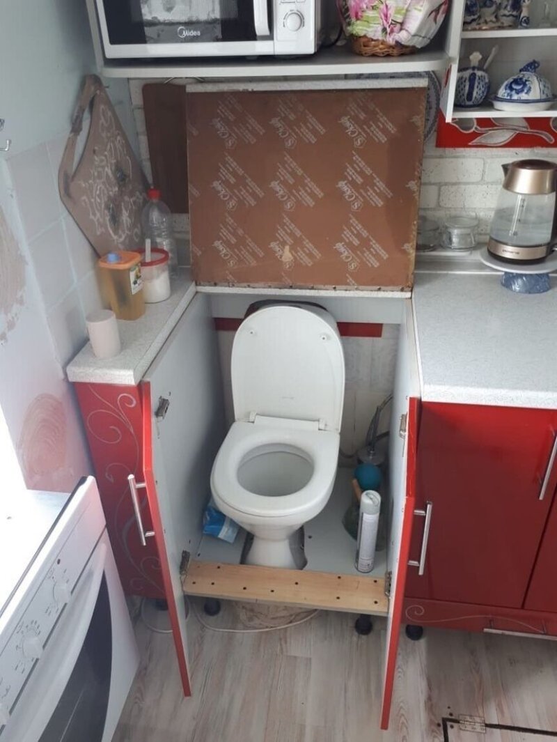 Туалет на кухне