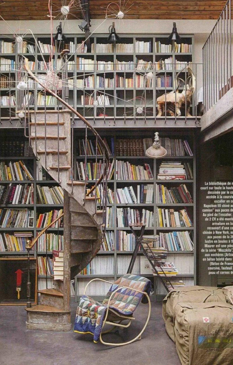 Книжный стеллаж лофт индастриал
