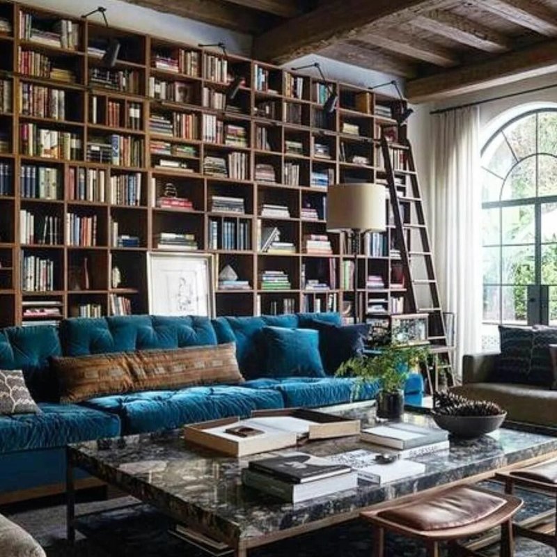 Книжные стеллажи в интерьере