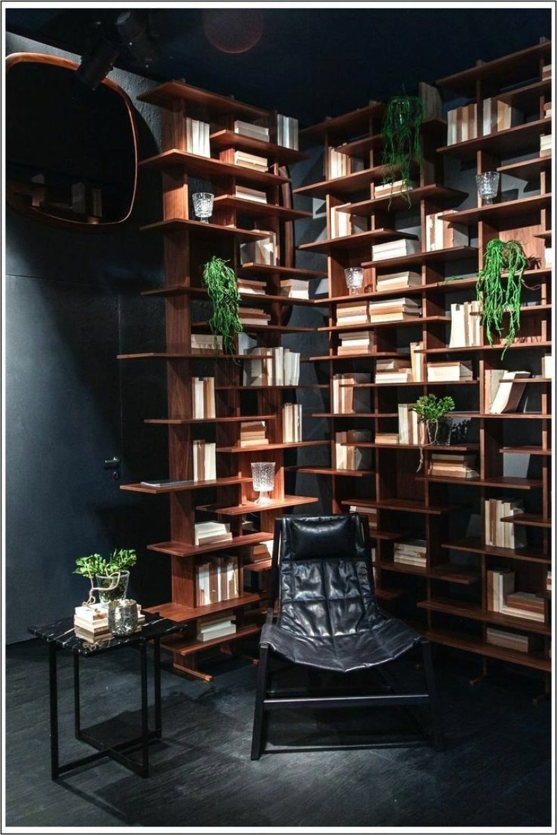 Книжные стеллажи в интерьере