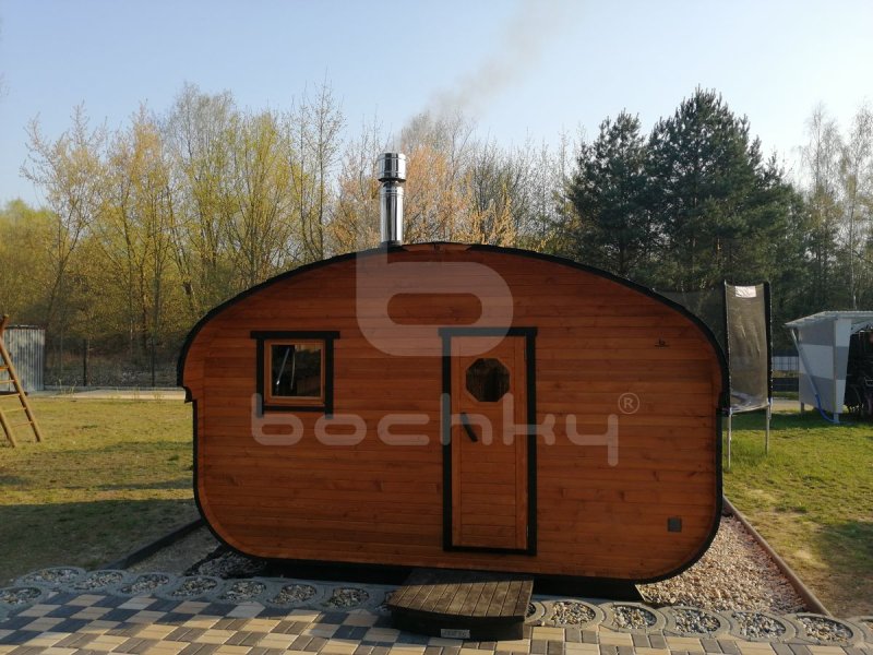 Баня бочка квадро