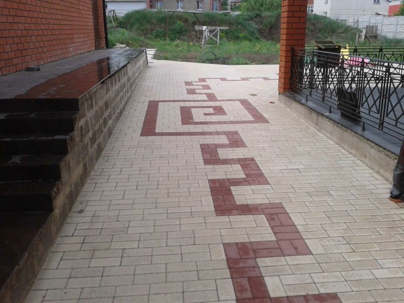Орнаменты из тротуарной плитки
