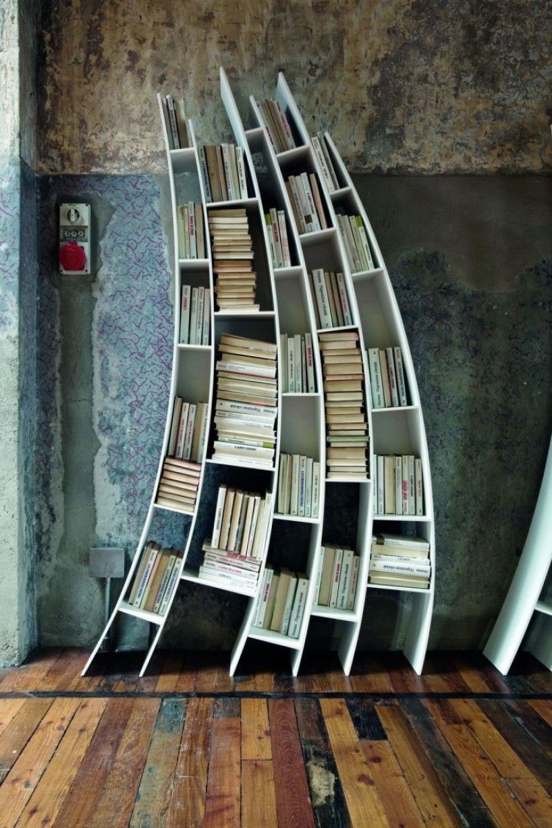 Необычные книжные стеллажи