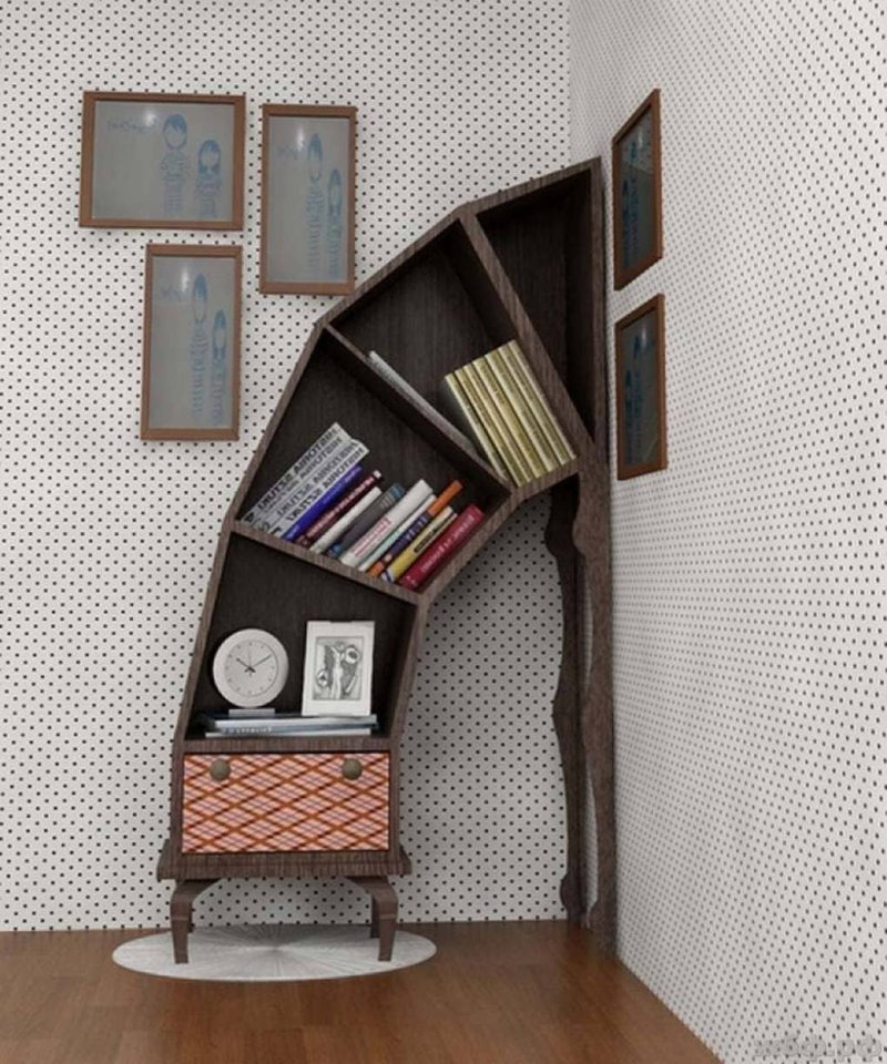 Креативные книжные полки
