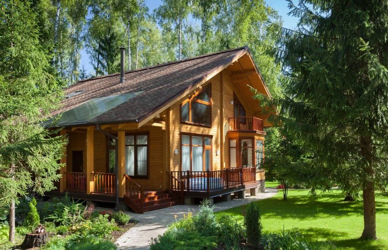 Хонка дома из клееного бруса