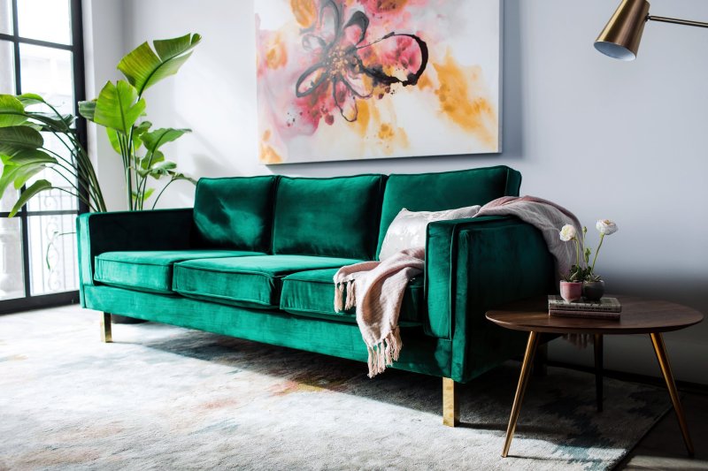 Диван лофт velvet emerald