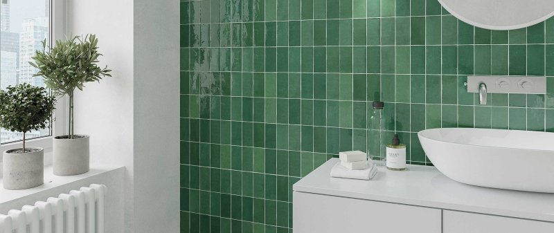 Плитка настенная equipe artisan moss green