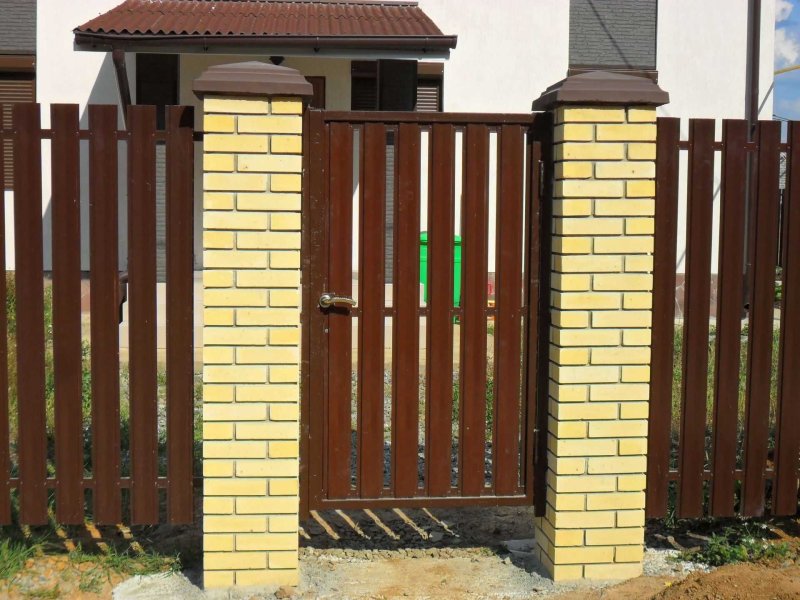 Калитка и ворота из евроштакетника