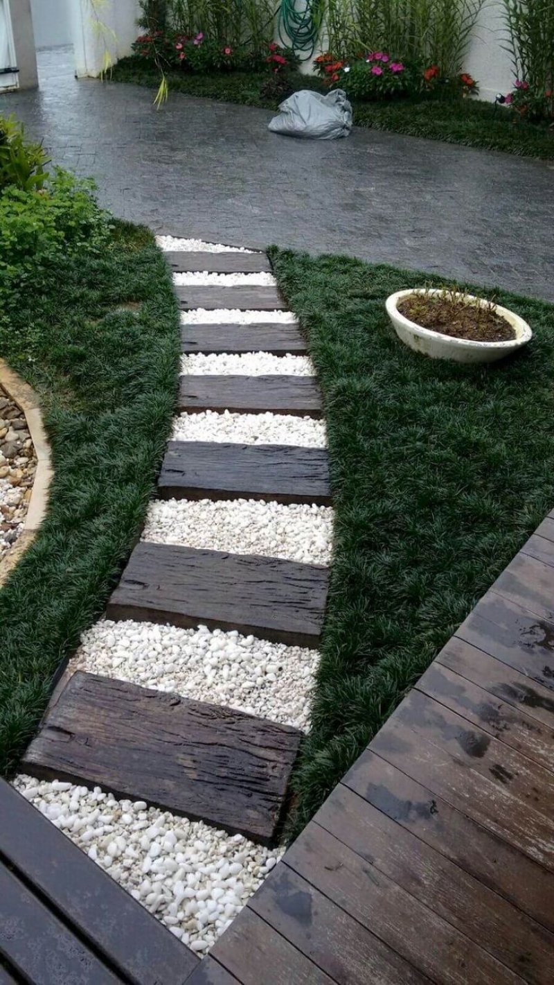 Backyard landscaping