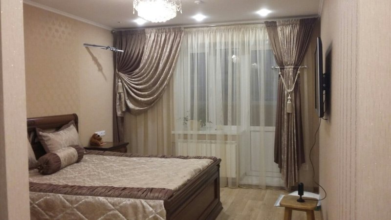 Дизайн штор в спальню