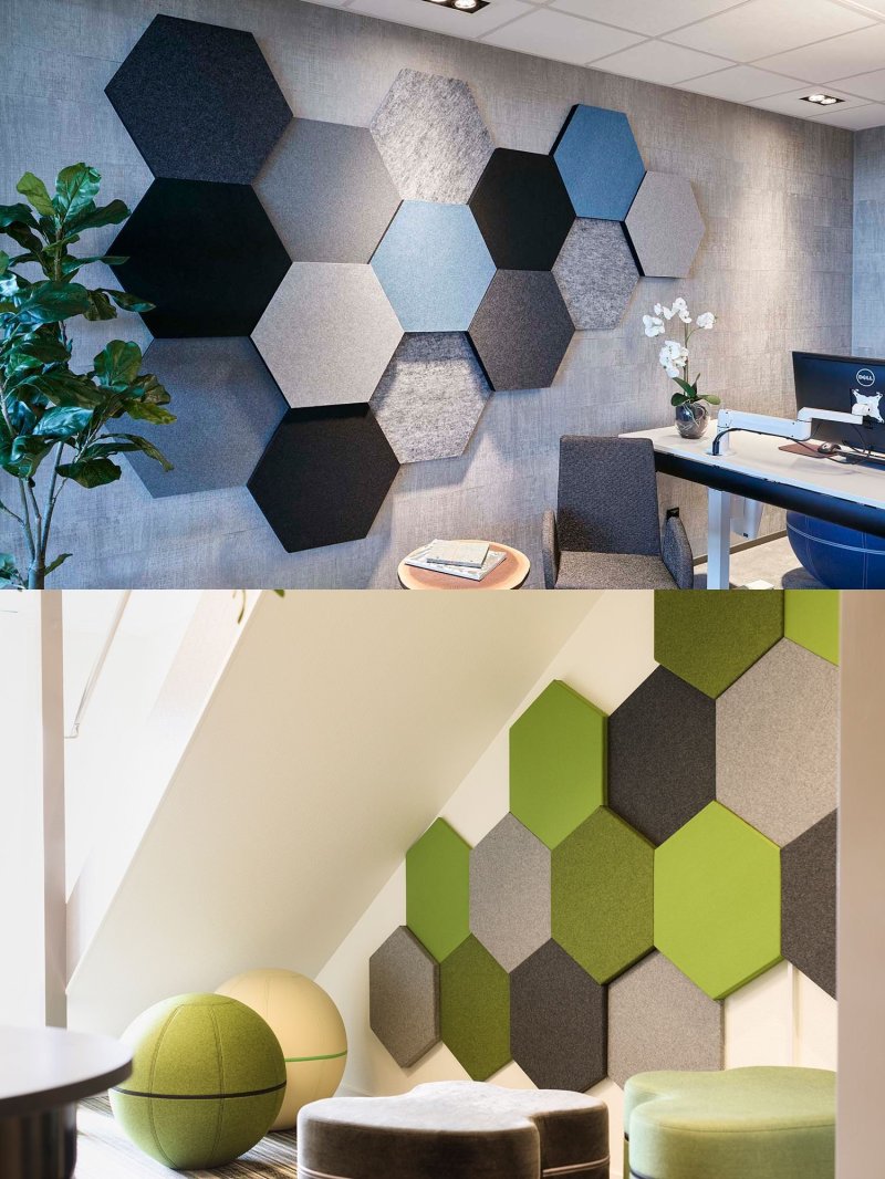 Шумопоглощающие панели hexagon