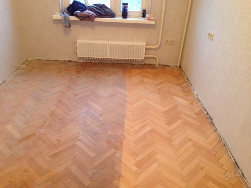 Отциклевать паркет