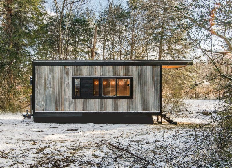 Tiny house с односкатной крышей