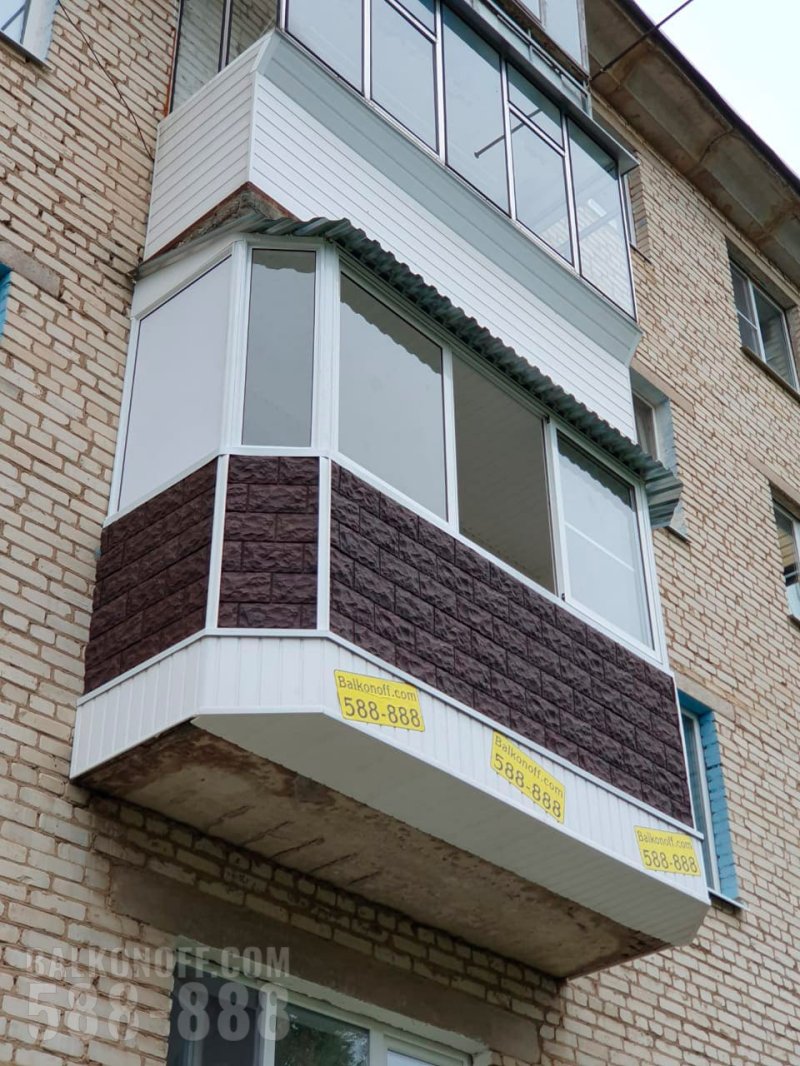 Наружная отделка балкона