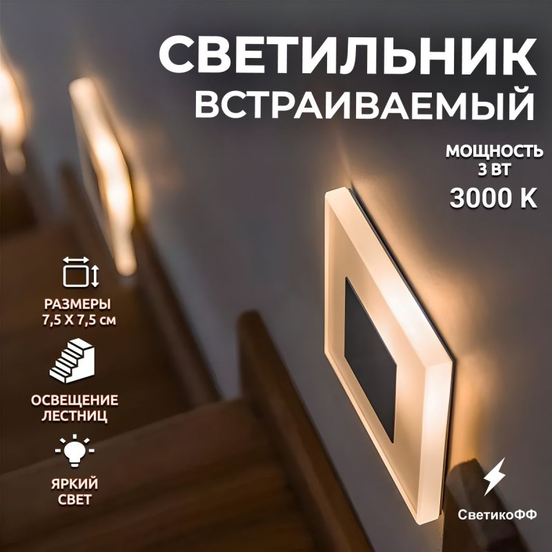 Светильники для подсветки лестницы