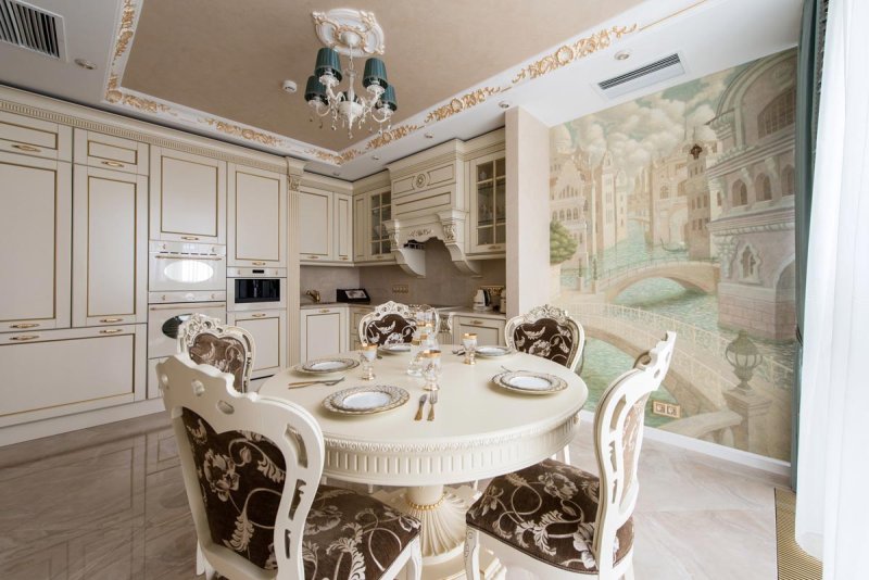 Классический интерьер кухни
