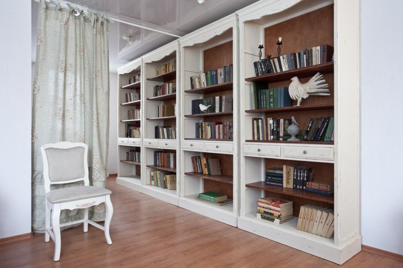 Книжный шкаф прованс кантри