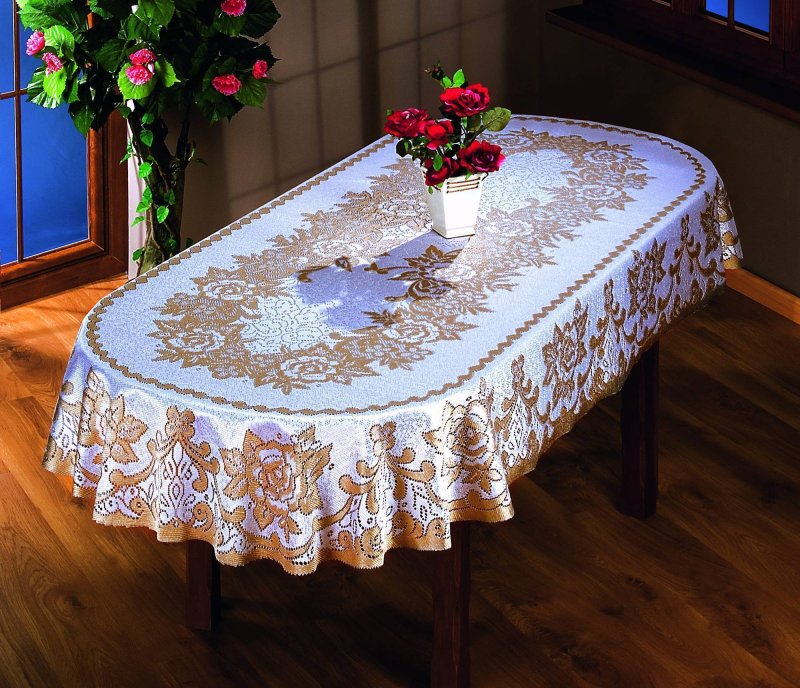 Скатерть овальная 250х150 haft