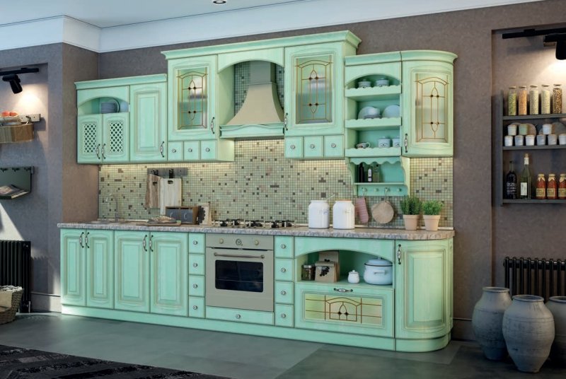 Кухня прованс угловая