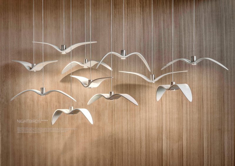 Подвесной светильник brokis night birds white