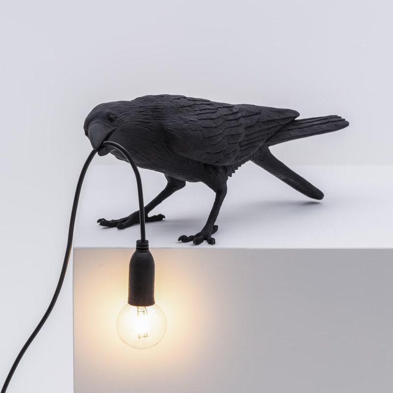 Бра seletti bird lamp white looking