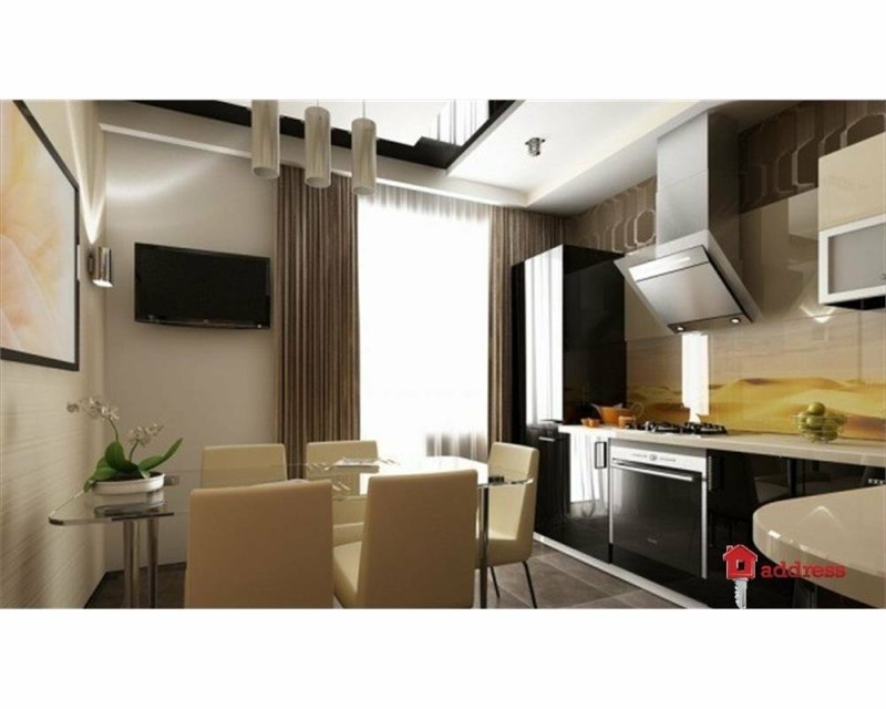 Дизайн кухни в современном стиле в квартире