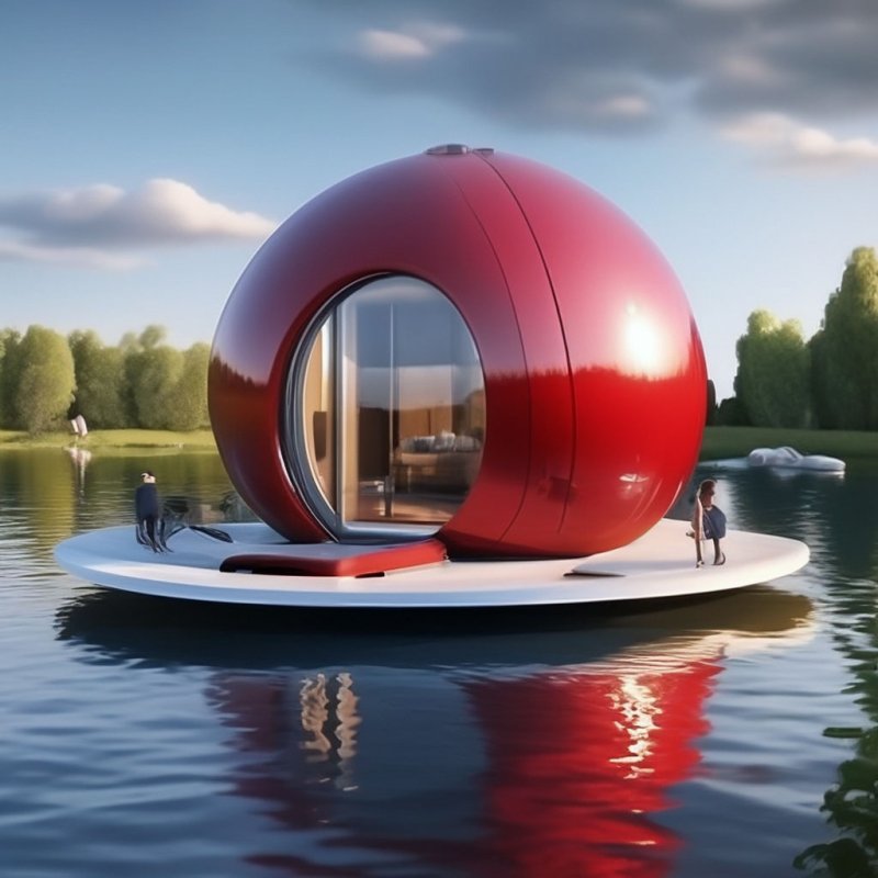 Плавучий экодом waternest 100