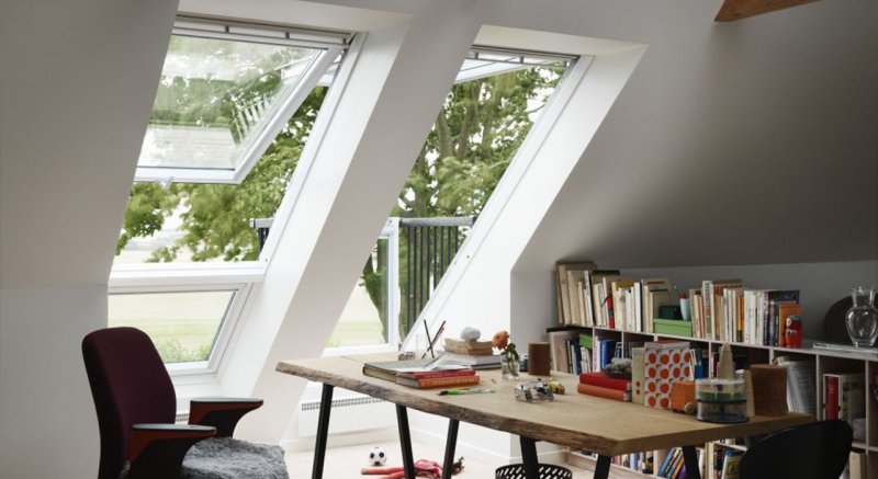 Окно-балкон velux cabrio