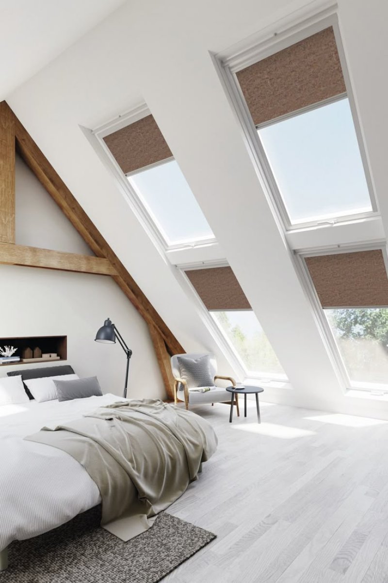 Штора для мансардных окон velux