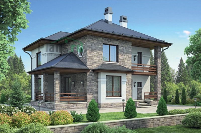 Дом из газобетона 130 кв м 2 этажа