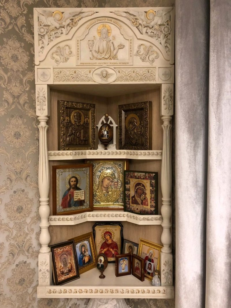Иконостас домашний угловой