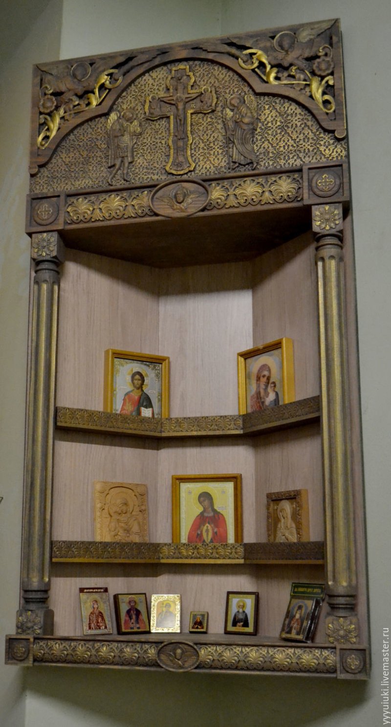 Иконостас домашний угловой