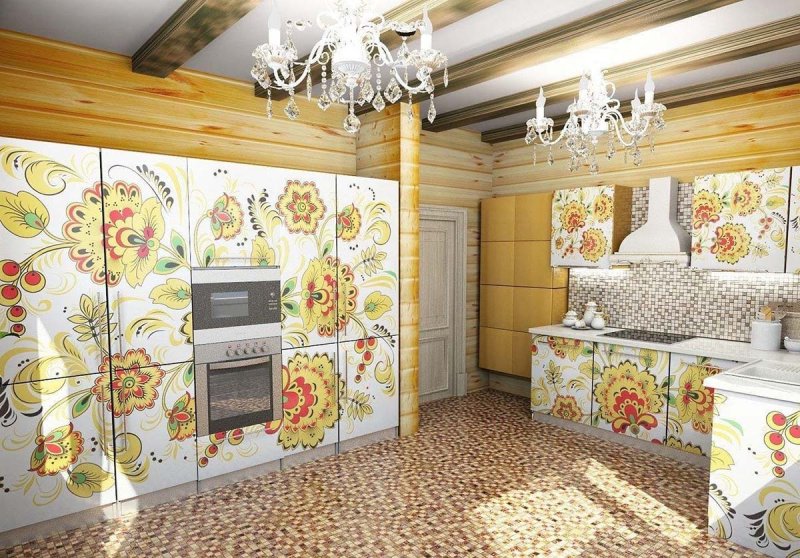 Кухня в русском стиле