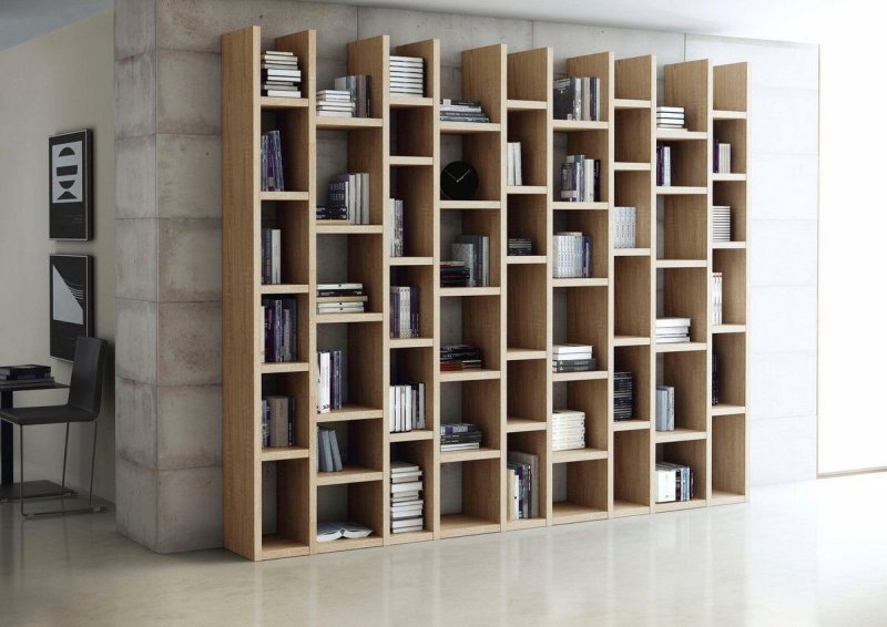 Книжные стеллажи в интерьере